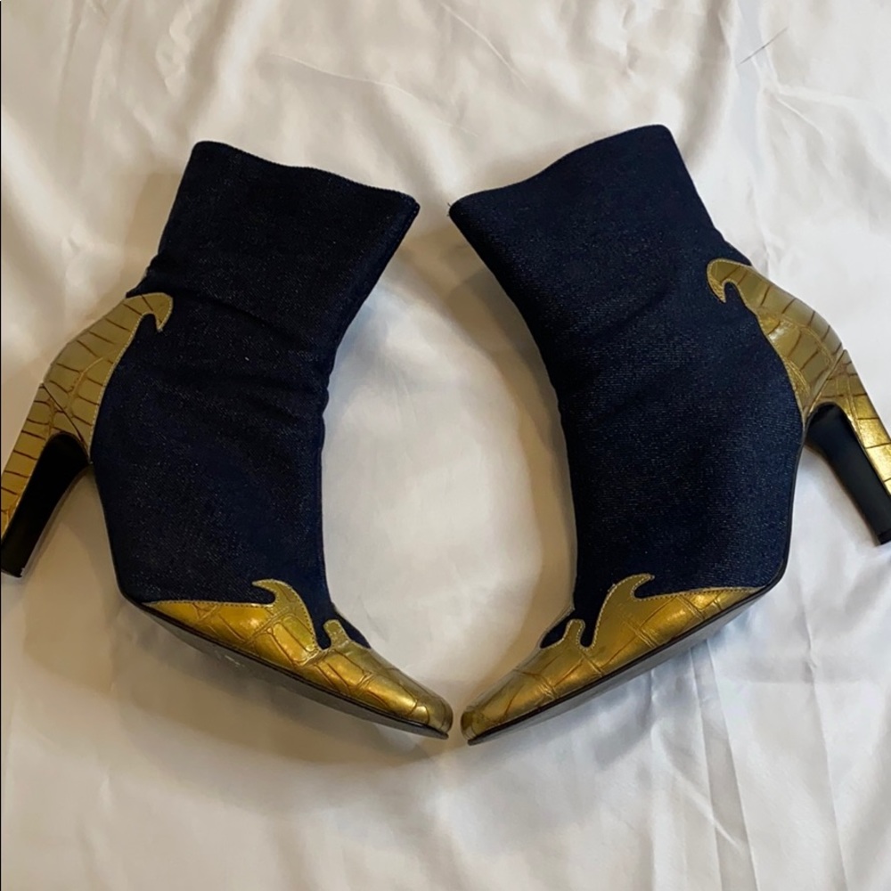 Denim Ankle Boots